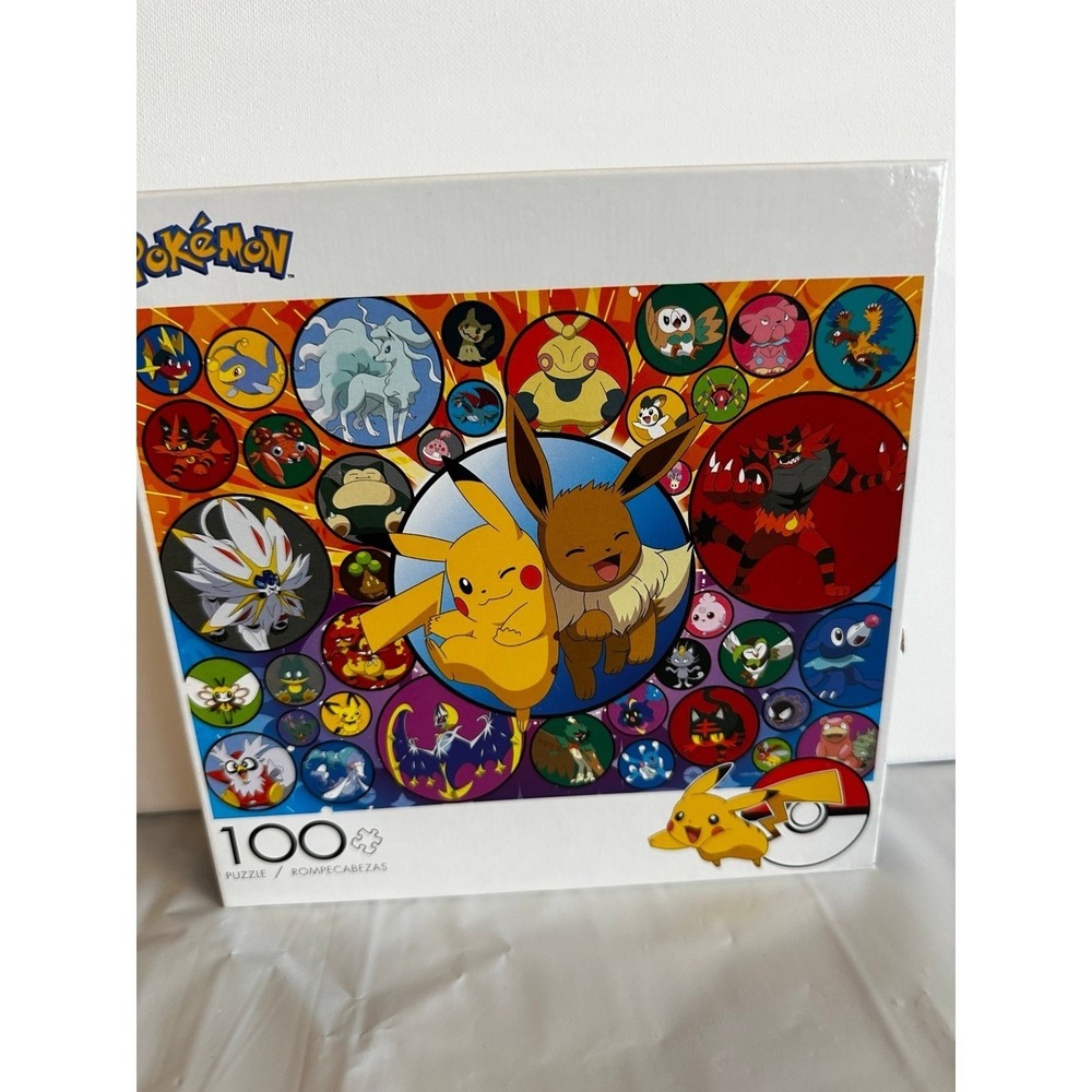 100 piece Pokémon Pikachu puzzle, complete